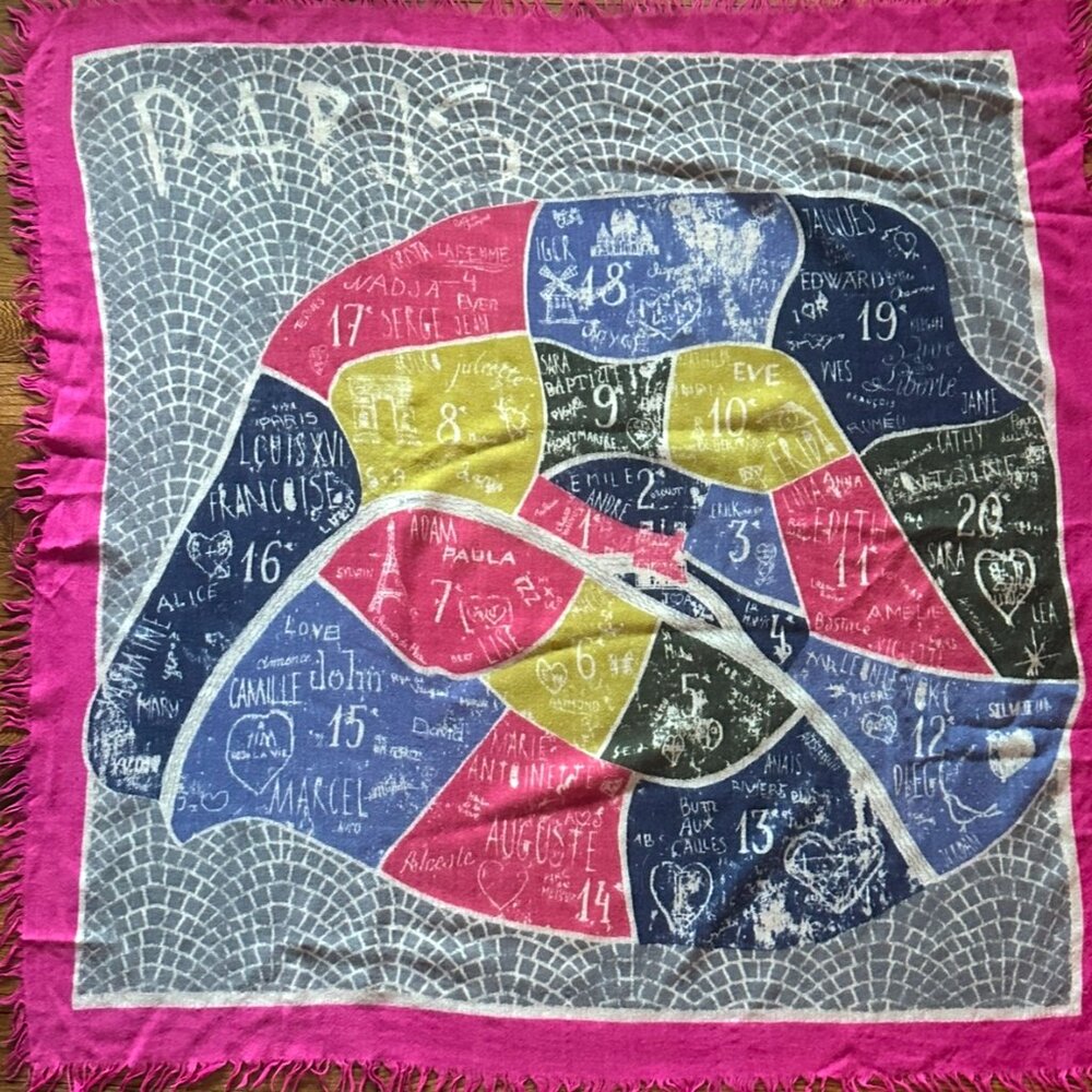 Inouitoosh Paris Map Scarf